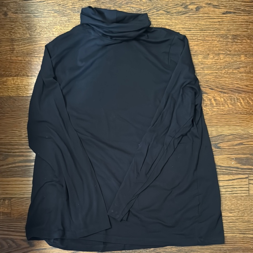 Lands' End Black Shaper Fit Turtleneck